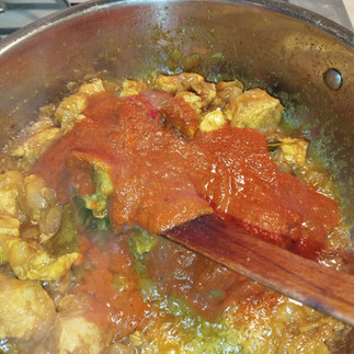 "Add the Basic Curry Gravy"
