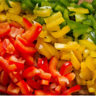 "chopped bell peppers"