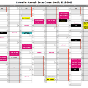 Calendrier Annuel 2025-2026