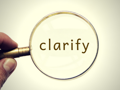 CLARIFY (Stage 1 to Getting Organized)