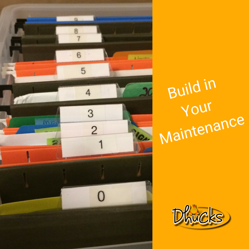 Build in Your File Maintenance