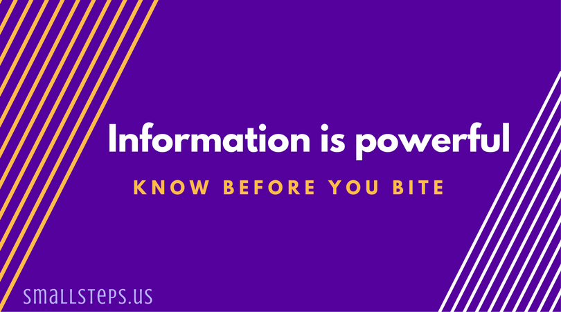 information is powerful - know before you bite