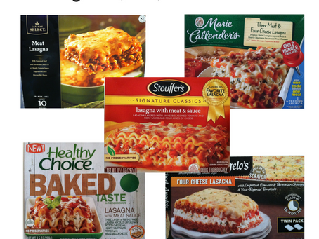 several lasagna packages - Lasagna by any other name