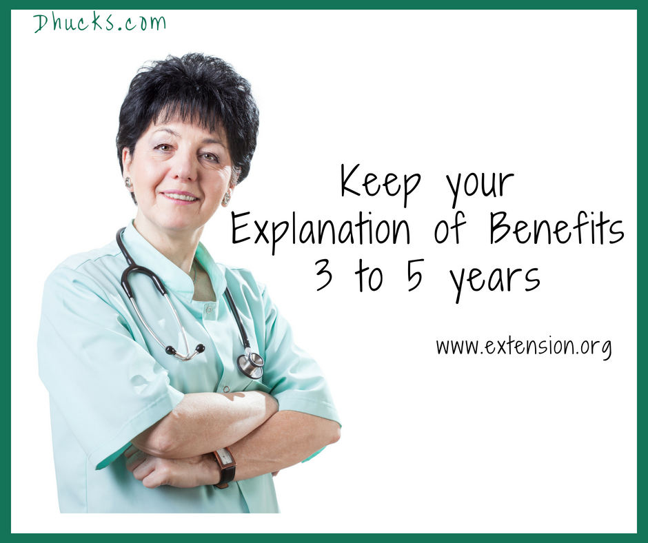 Keep your Explanation of Benefits