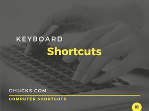 The 3 Keyboard Shortcuts You Need