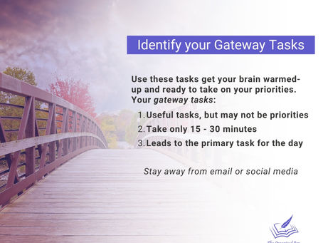 wooden foot bridge -- The Organized Pen - Identify your gateway tasks