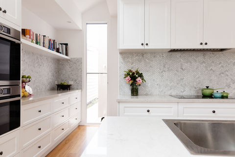 Beautiful Kitchen in a white modern country style
