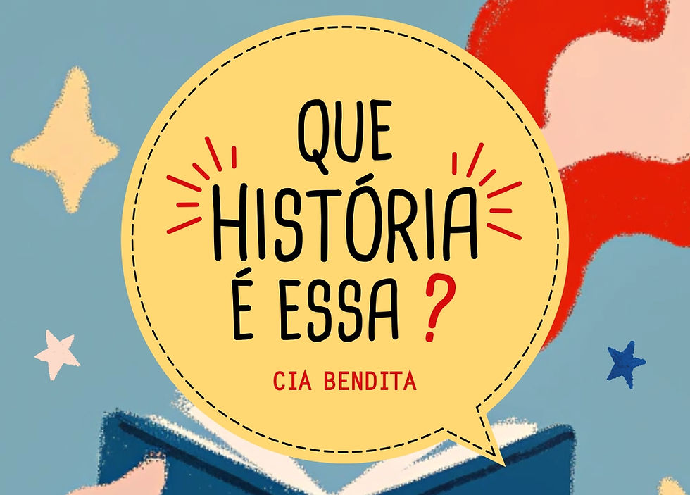 ilustração com o título do projeto "Que História é Essa?"