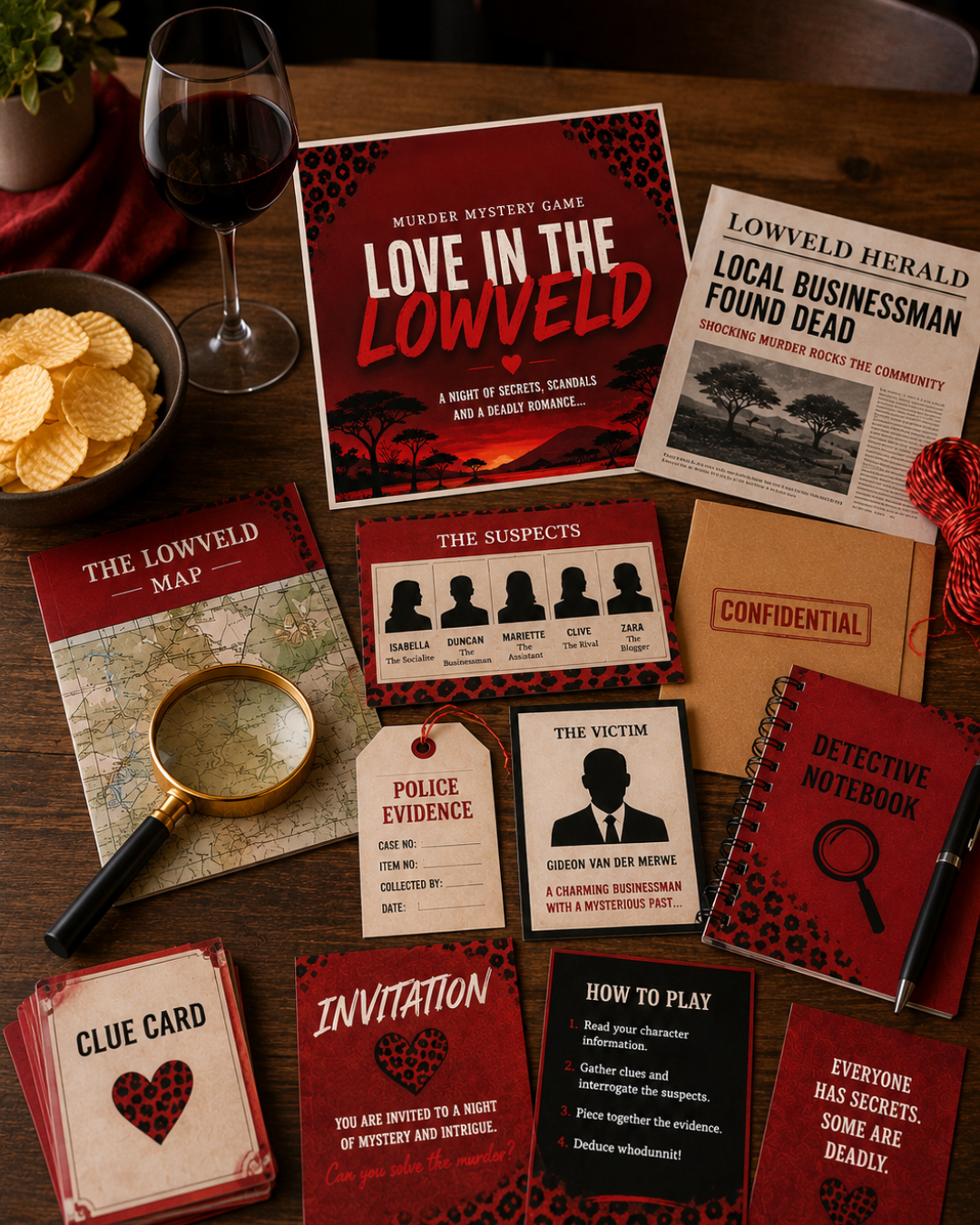 Muder Mystery Game: Love in the Lowveld