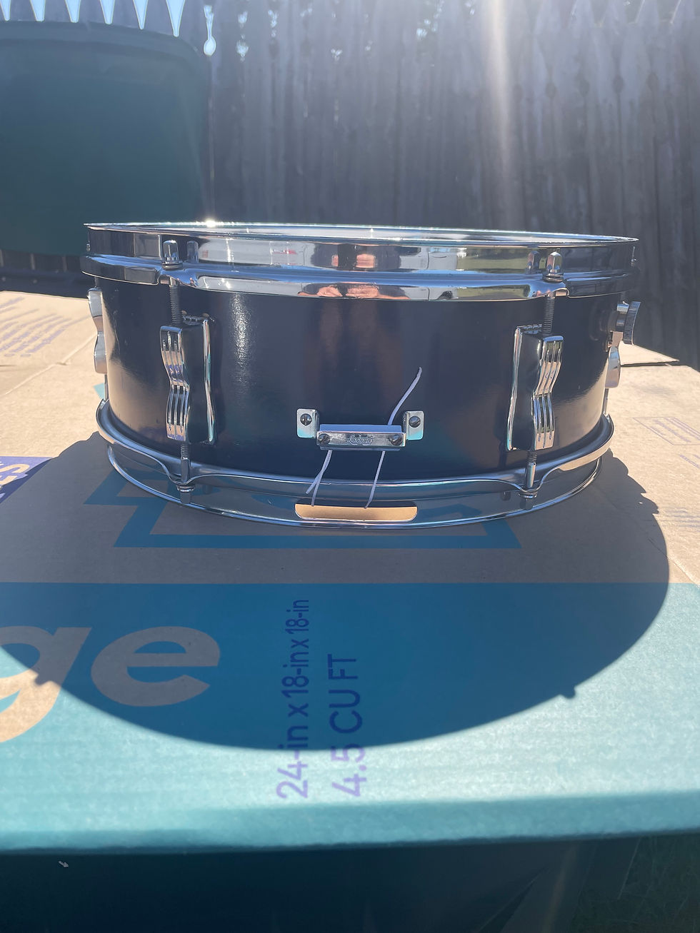 Thumbnail: Ludwig No.491,5x14" 6-lug snare drum with keystone badge 1968 pioneer model