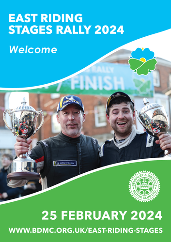2024 East Riding Stages Rally Programme | Beverley Motor Club