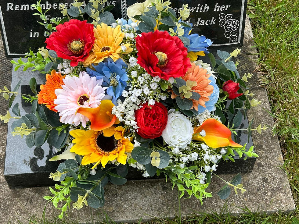 Sympathy flowers remembering a friend