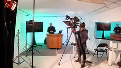 Filming in Burnley Film Studio