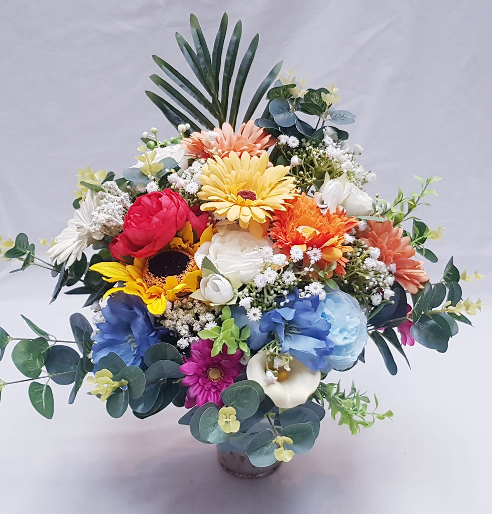 Sympathy flower bouquet