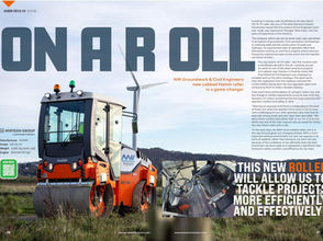 Read the Awesome Earthmover magazine article about NW Groundwork's innovative Hamm roller