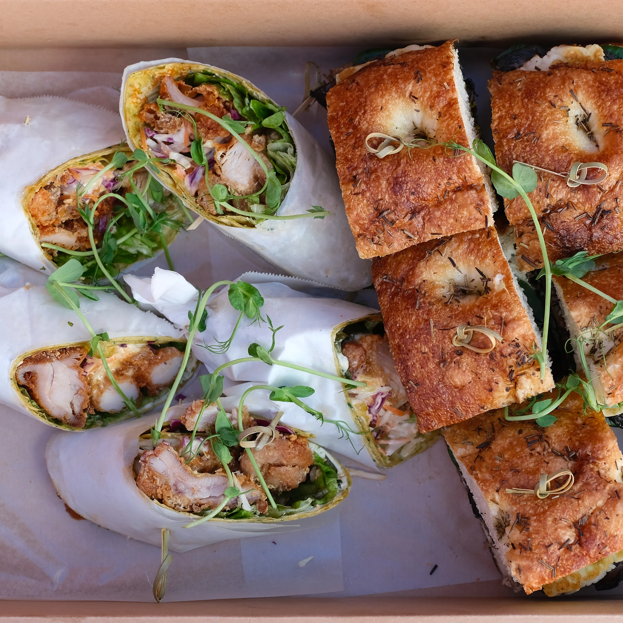 Sandwich/Wraps Double Dribble Catering Christchurch