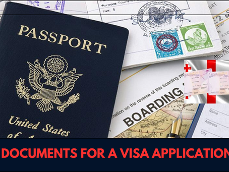 General Requirements for Submitted Documents for a Visa Application