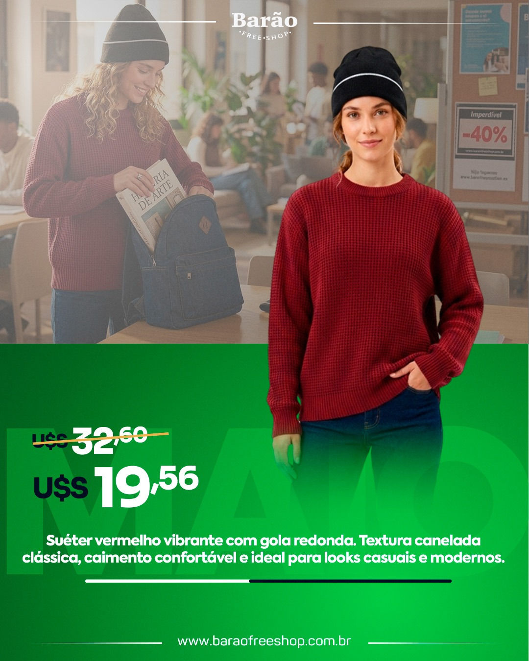 SUÉTER VERMELHO