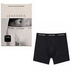 CALVIN KLEIN - Roupa Interior Masculina Pack X3 Preto