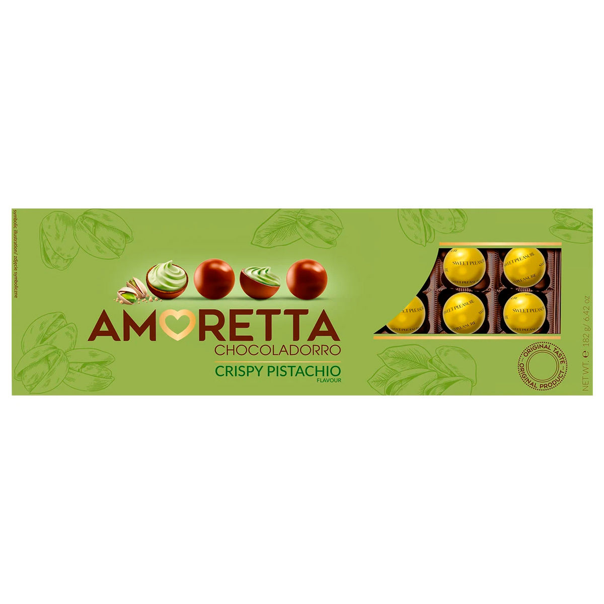 AMORETTA - Chocoladorro Cryspi Pistachio