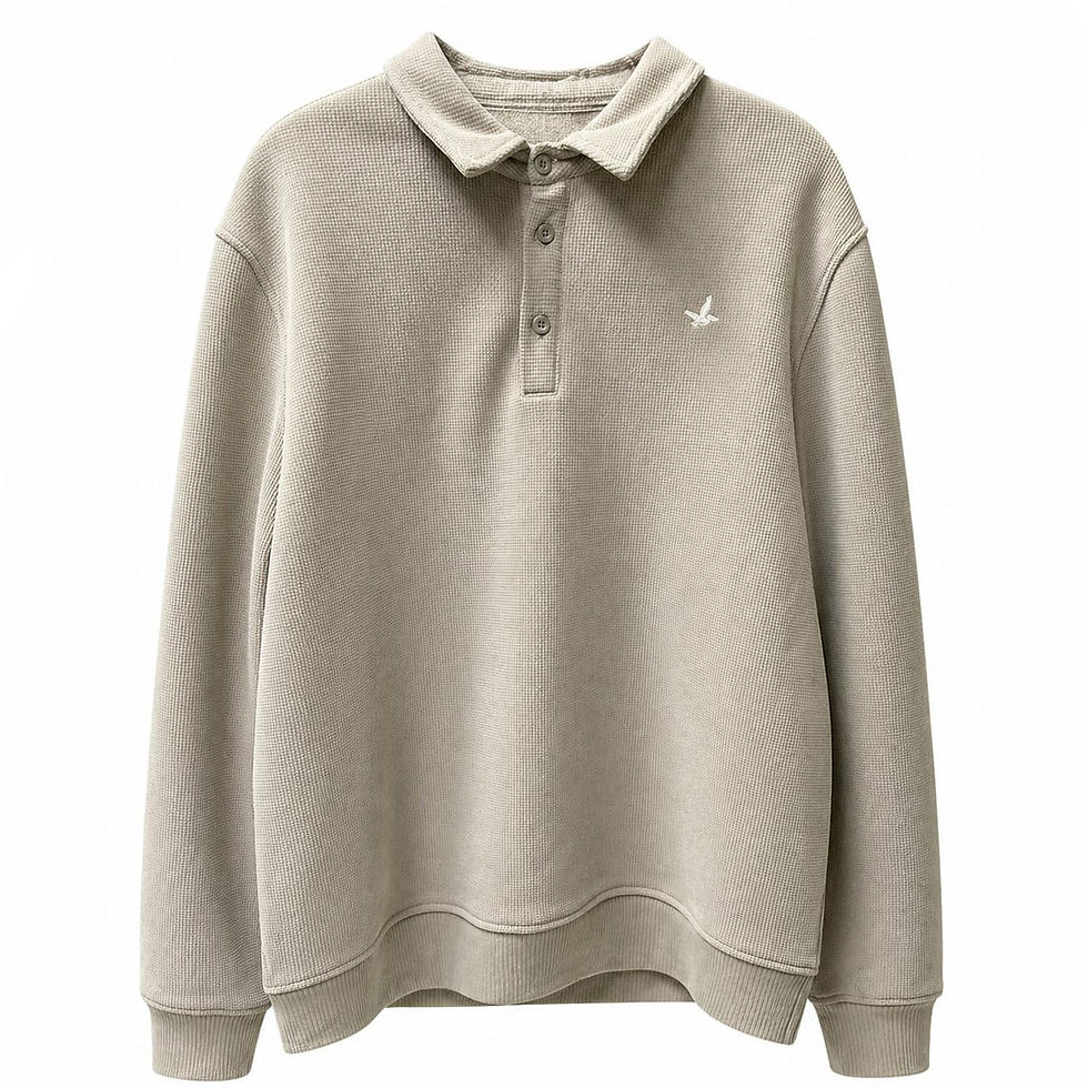 Miniatura: SANTA BARBARA - Sweater Polo Duo Algodon Micropolar
