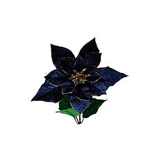 Poinsetia Azul Marinho Velour 140-570089