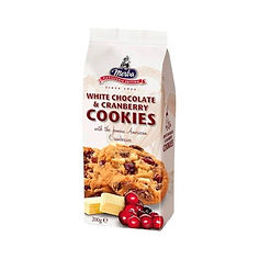 MERBA - Patisserie Ed.Cookies ChWhite/Cranberry200g