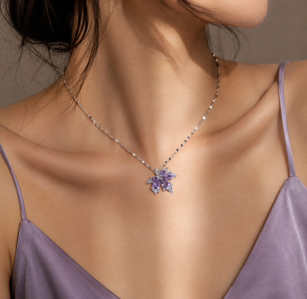 Améthyste Bloom Necklace — additional view 2