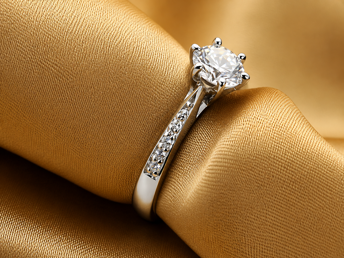 Celeste Solitaire Ring — additional view 4