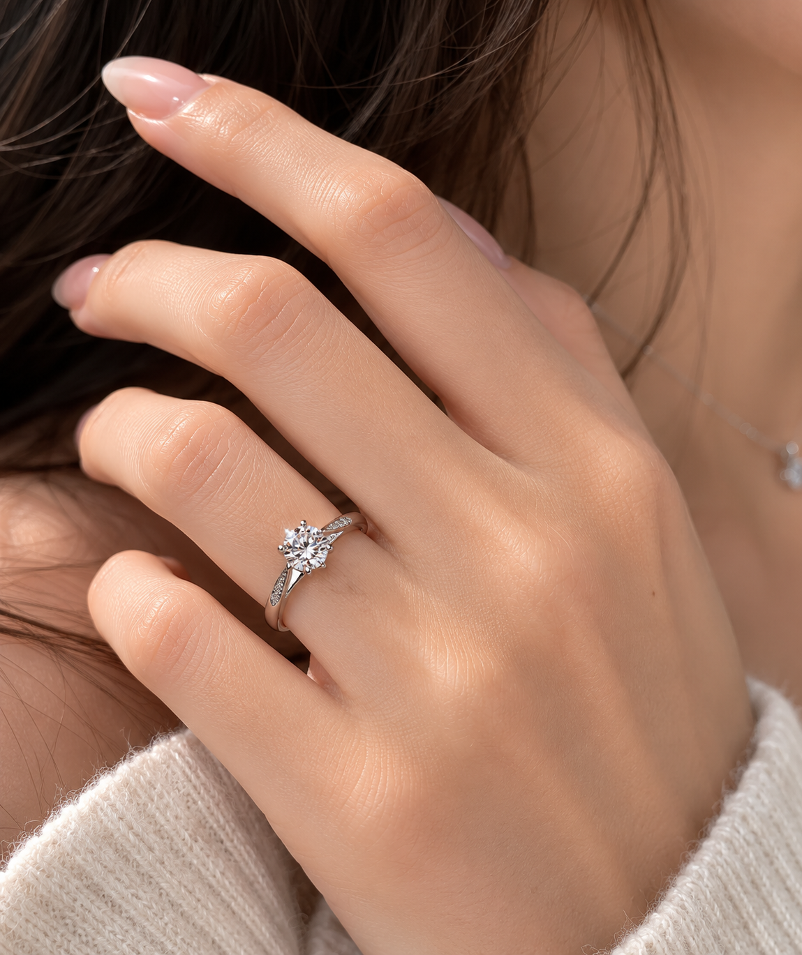 Celeste Solitaire Ring — additional view 2