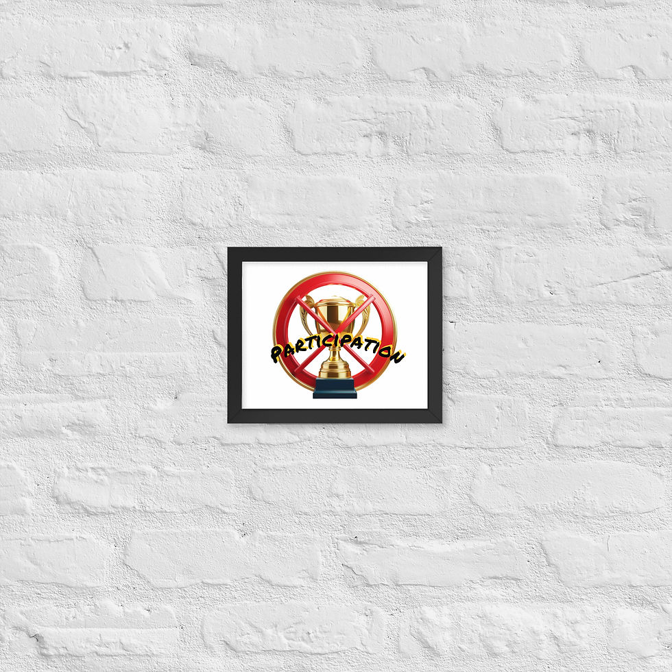 Thumbnail: No participation framed poster