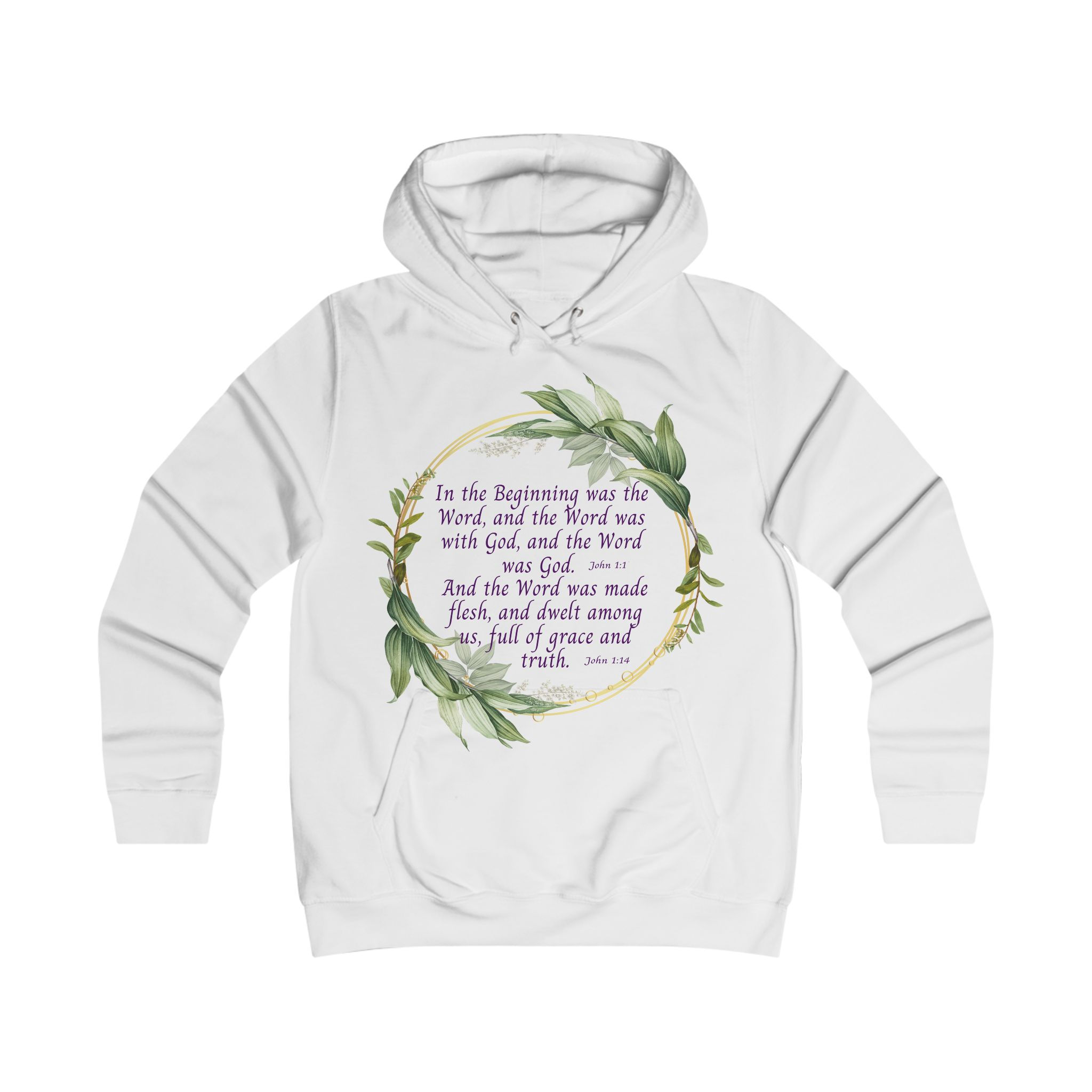 In The Beginning Women College Hoodie