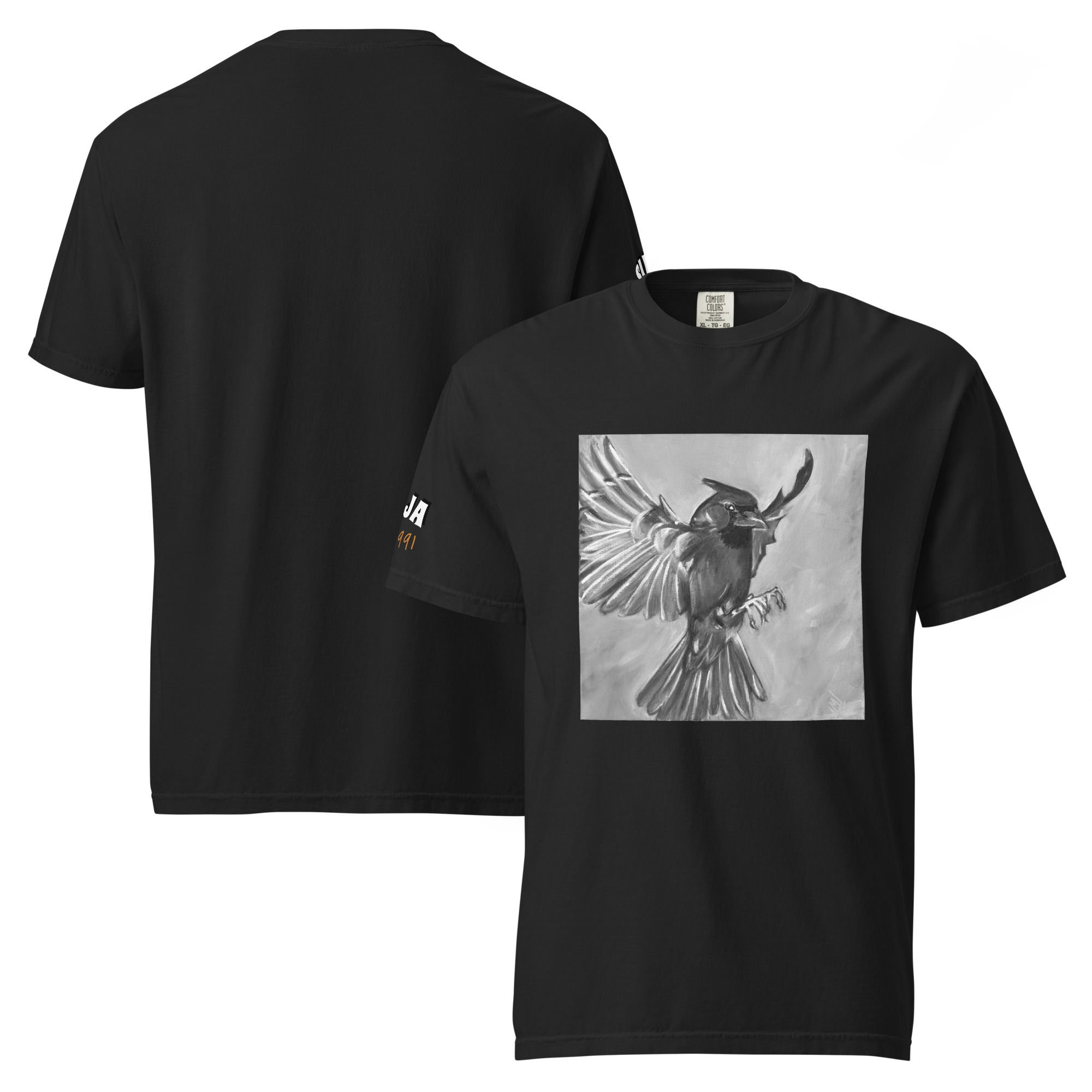 MESSENGER B&W Unisex garment-dyed heavyweight t-shirt