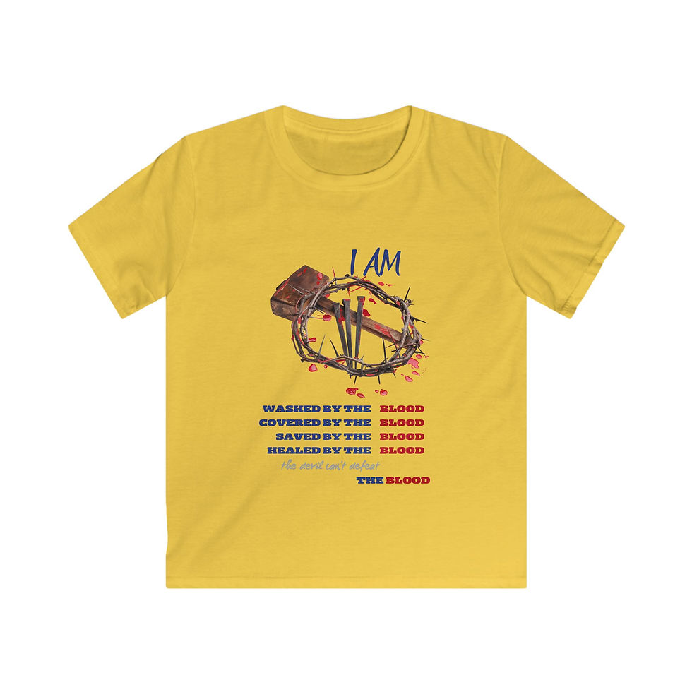 Thumbnail: Washed By The Blood Kids Softstyle Tee