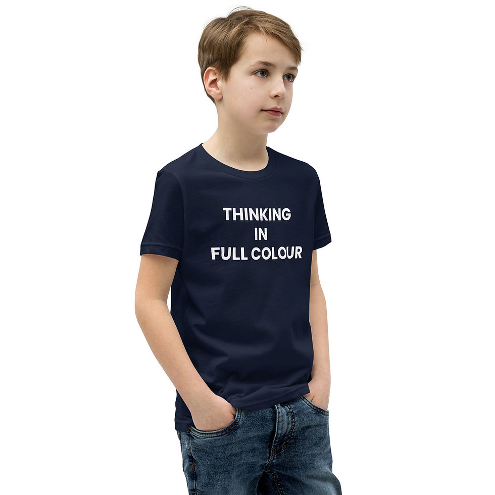 Thumbnail: THINKING IN FULL COLOUR Youth Short Sleeve T-Shirt