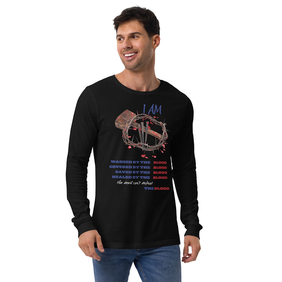 Thumbnail: Washed By The Blood  Long Sleeve Tee