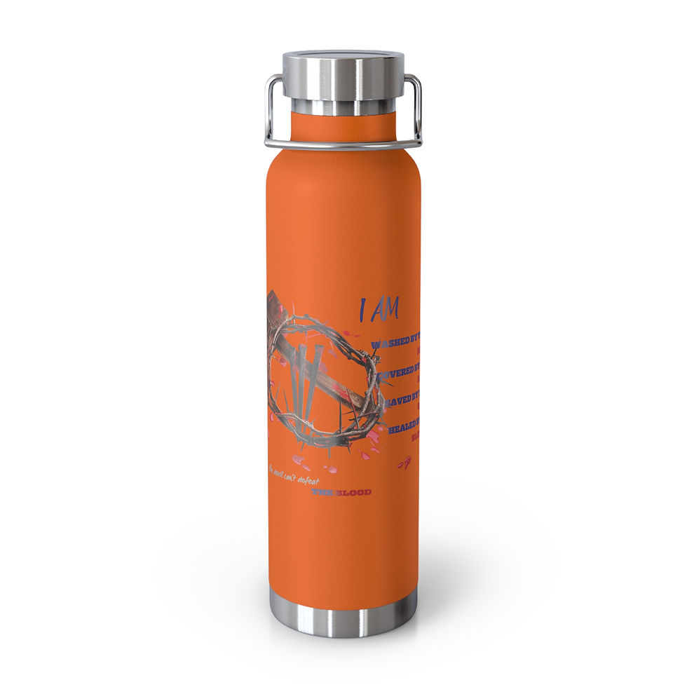 Thumbnail: Washed By The Blood Copper Vacuum Insulated Bottle, 22oz
