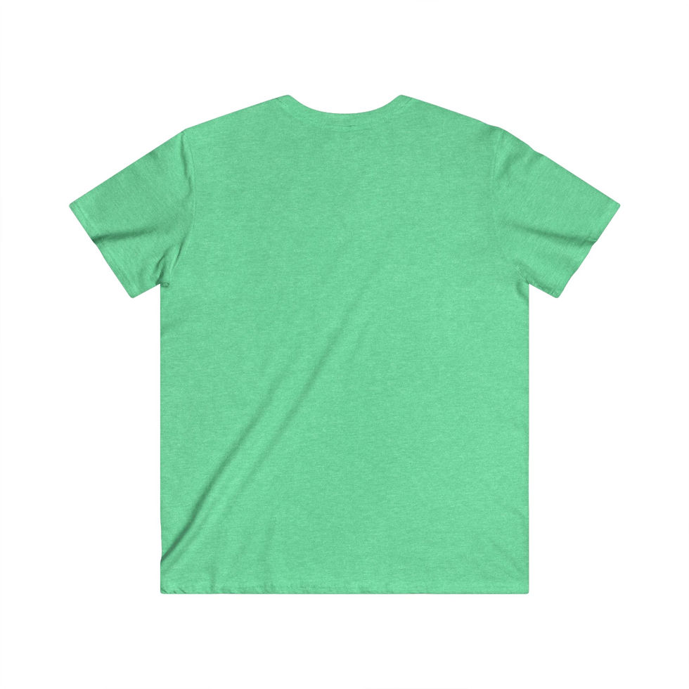 Thumbnail: In The Beginning Men's Fitted V-Neck Short Sleeve Tee