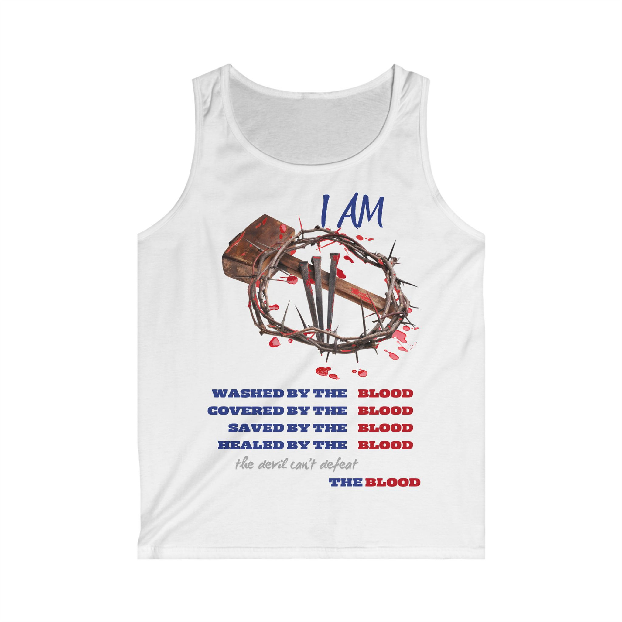 Washed By The Blood Men's Softstyle Tank Top