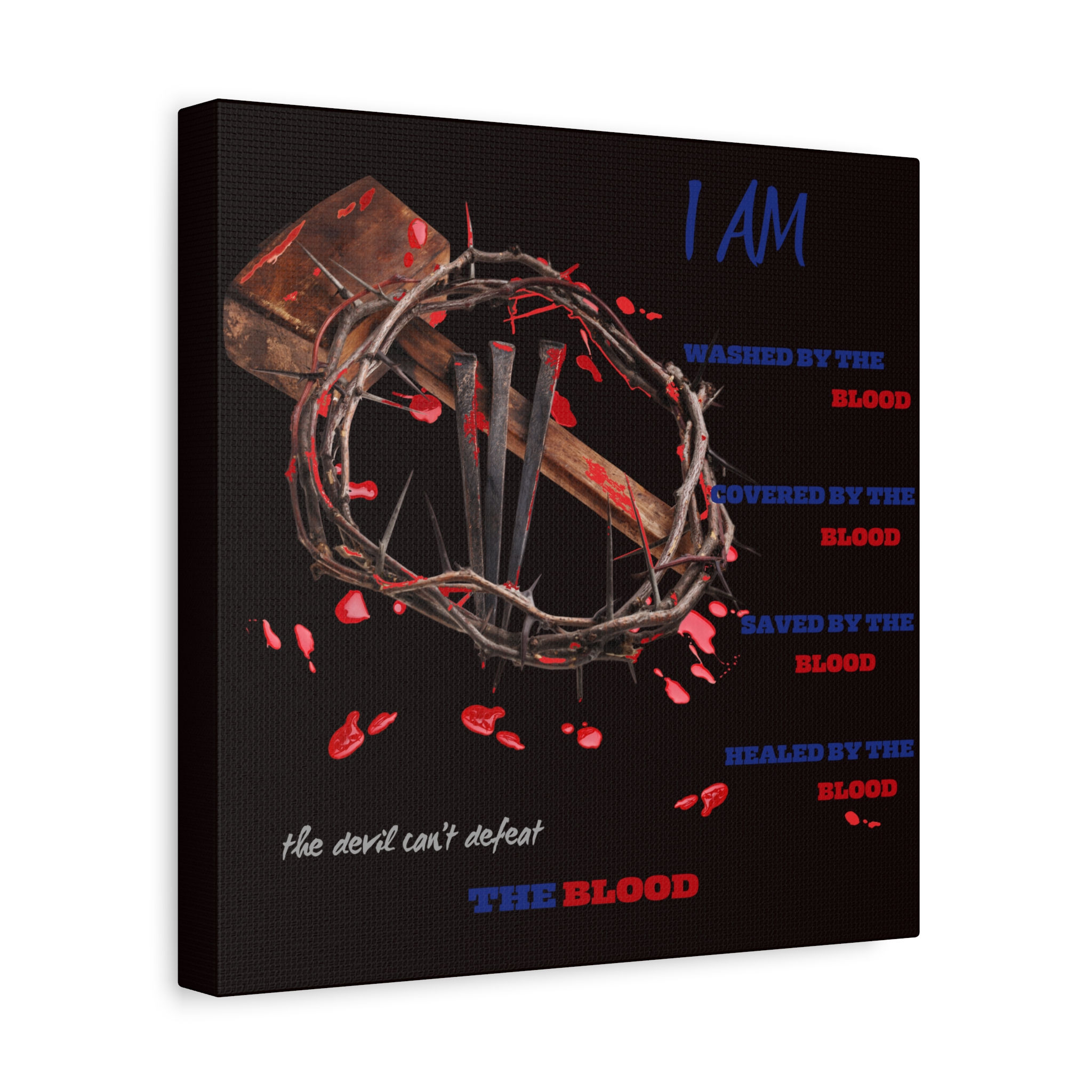 Washed By The Blood Matte Canvas