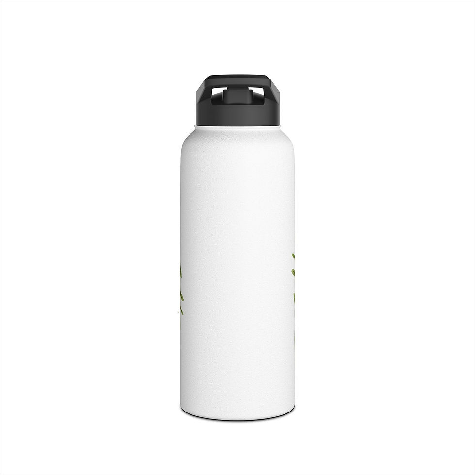 Thumbnail: In the Beginning Stainless Steel Water Bottle, Standard Lid