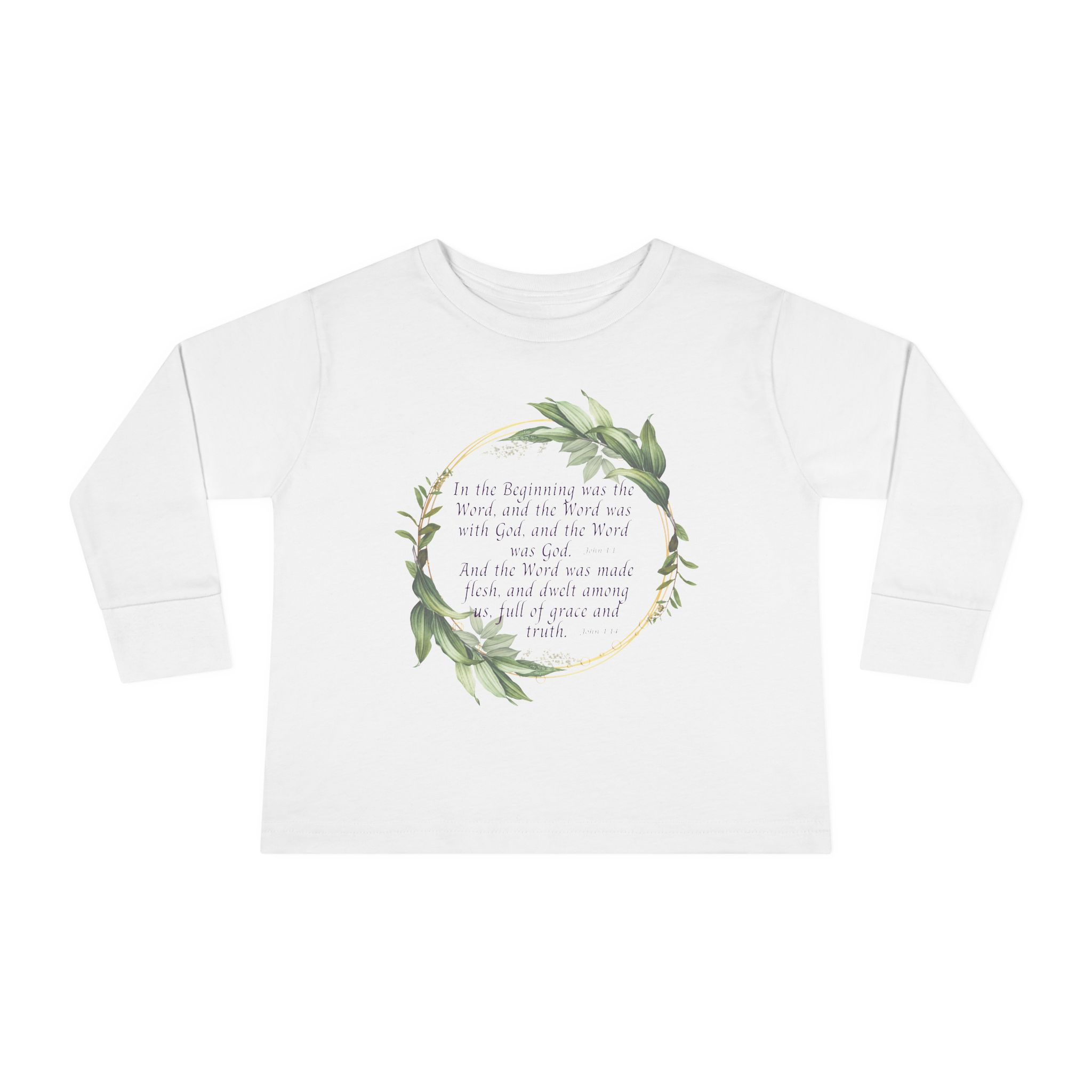 In the Beginning Toddler Long Sleeve Tee
