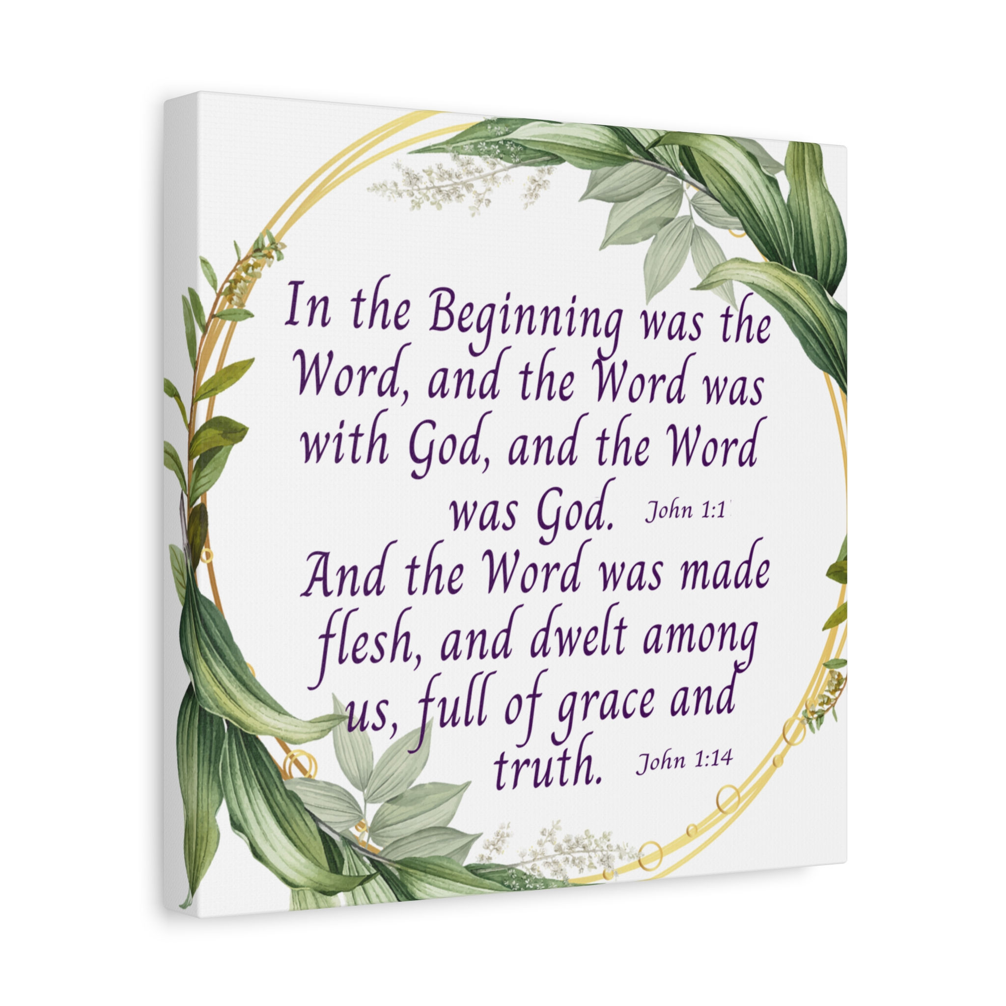 In The Beginning Matte Canvas