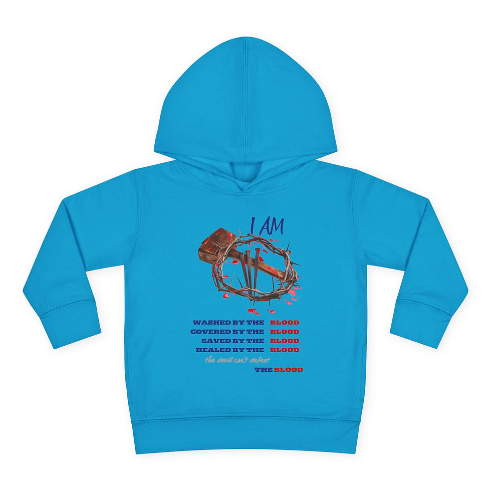 Thumbnail: Washed by the Blood Toddler Pullover Fleece Hoodie