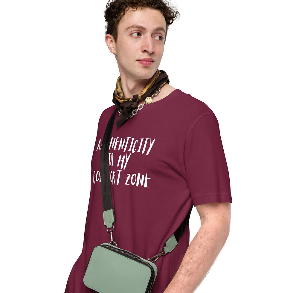 Thumbnail: AUTHENTICITY IS MY COMFORT ZONE Unisex t-shirt