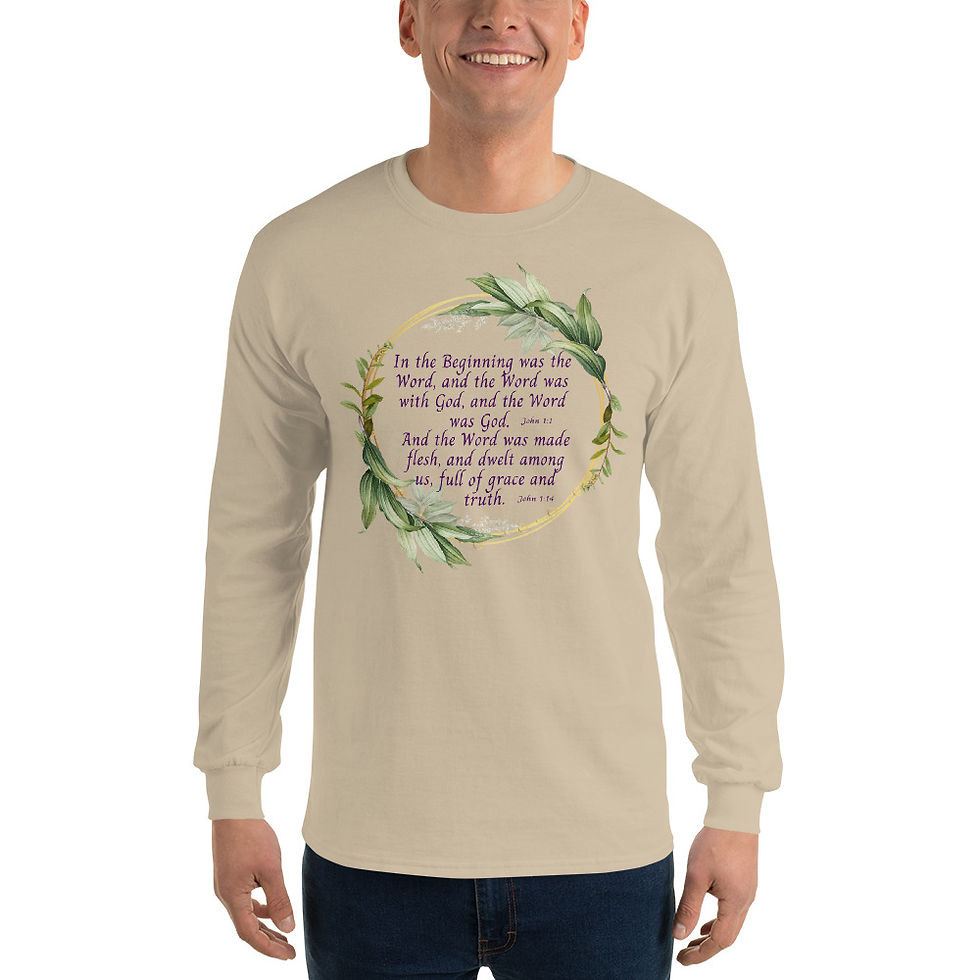Thumbnail: In the Beginning Men’s Long Sleeve Shirt