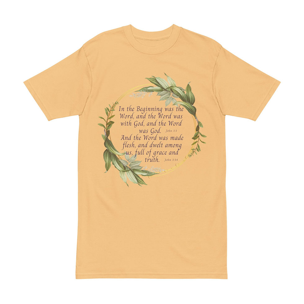 Thumbnail: In The Beginning Men's Heavyweight Tee