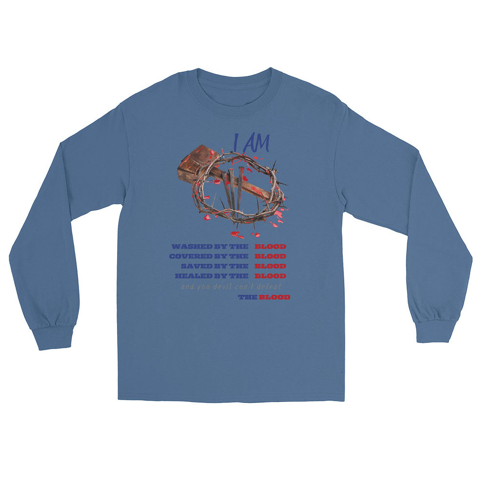Thumbnail: Wash By The Blood Men’s Long Sleeve Shirt