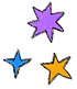 Illustrated multicolored stars | Clem & Gim Creative Co. | Illustration | Videography | Marketing Materials |