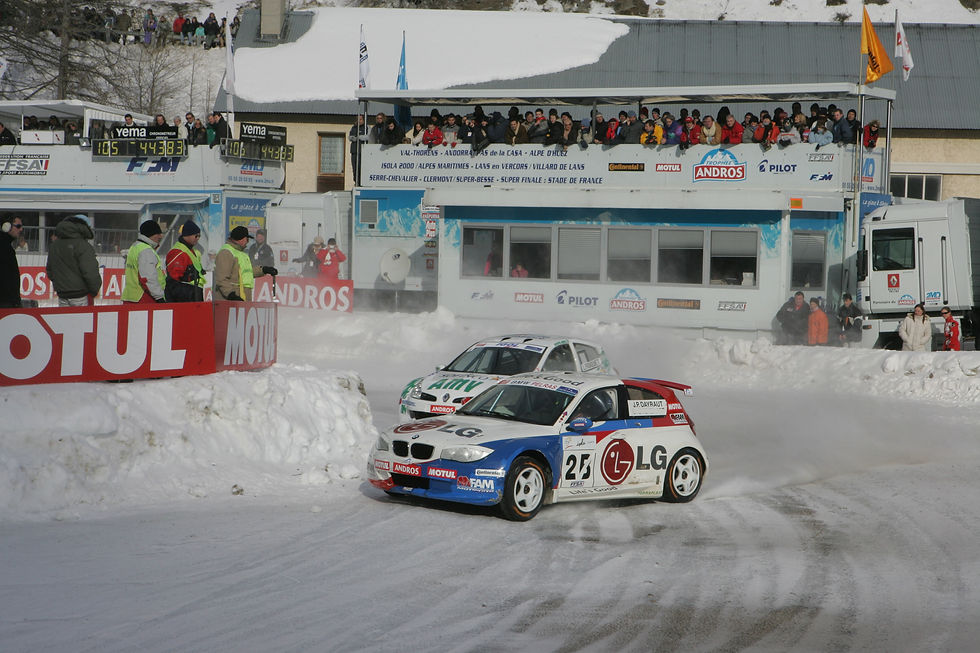 immanquable circuit automobile sur glace isola 2000